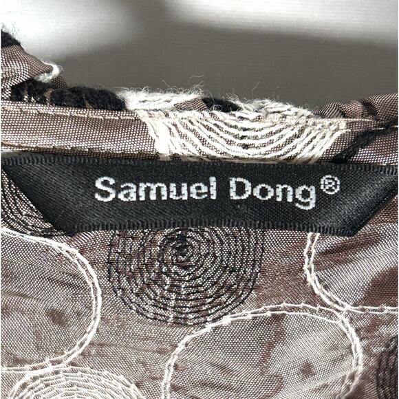 Samuel Dong Vintage Boutique Embroidered  Circle Statement Jacket Women’s L / XL - Picture 10 of 10